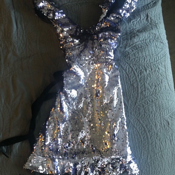 Free People Mermaid Sequin Dress in Purple - Picture 2 of 4